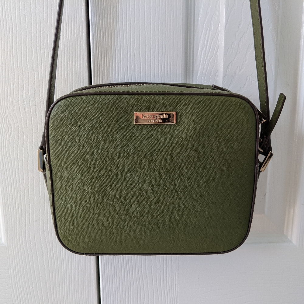 Olive Green Kate Spade Camera Bag Purse - Perfect for Fall!